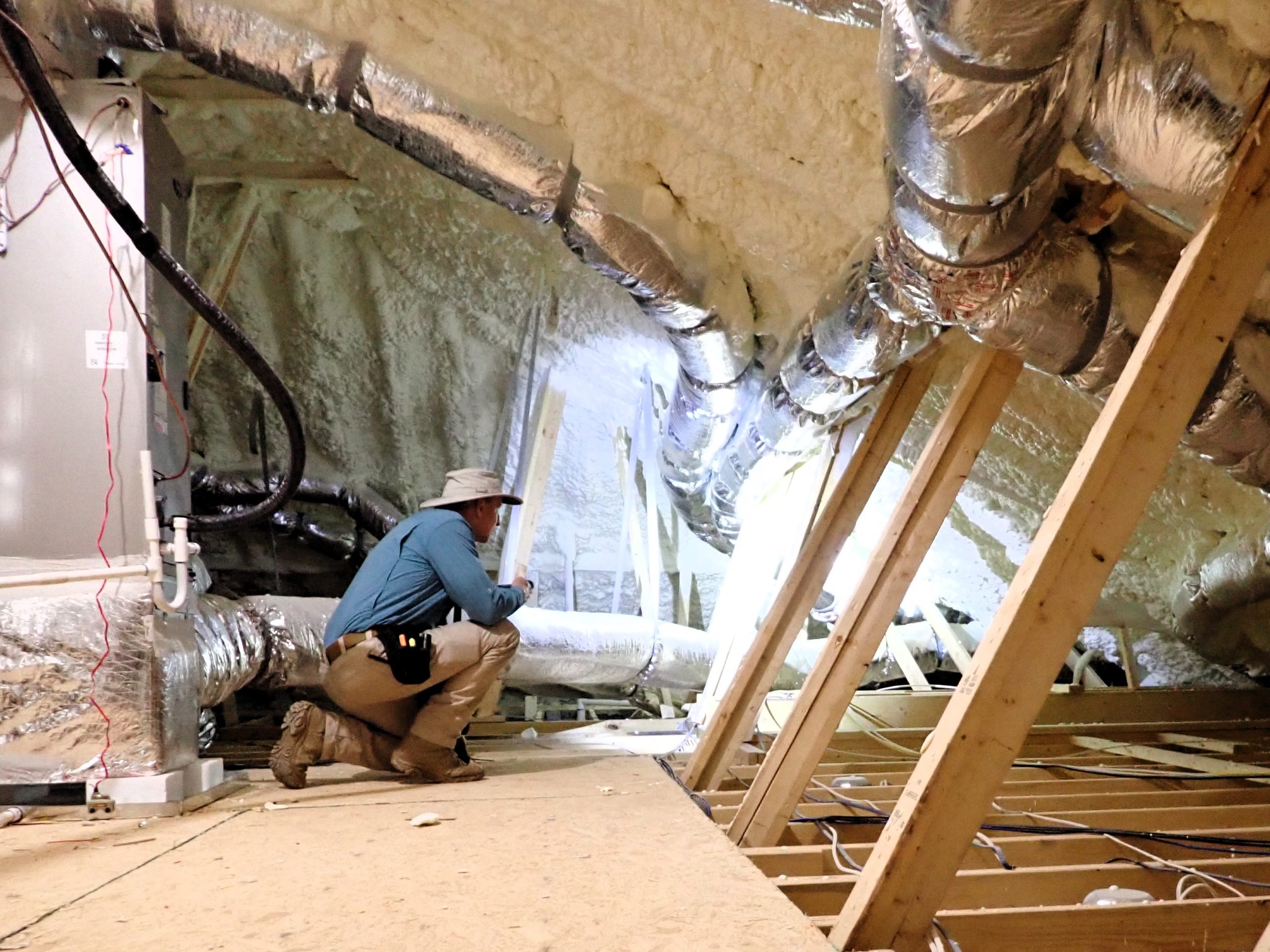 Attic ventilation issue found during new home inspection